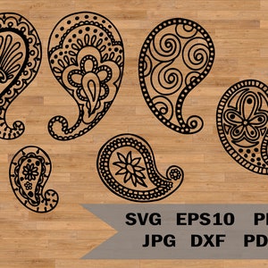 Indian paisley, Pattern svg, pattern eps, Lace template svg, zentangle svg, Lace Ornament, Ornament Cutting, leather cutting