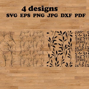 葉のパターン SVG、葉のある枝、花のパターン SVG、シームレス パターン PNG、葉の SVG、葉のイラスト、シームレスなクリップアート
