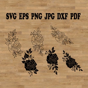 Obramowanie róż SVG, botaniczne SVG, kwiaty ogrodowe SVG, kwiaty wiosenne SVG, róże SVG, zieleń SVG, obramowanie kwiatów SVG, piwonia SVG