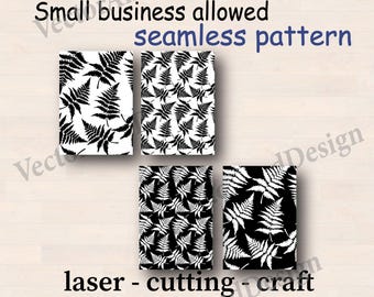 Fern Seamless Pattern A4 Digital Paper, Botanical Background for Scrapbooking