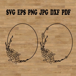 Marco de decoración de boda, diseño de marco de rosas SVG, corona de flores SVG, flor SVG, marco cuadrado SVG, corona de rosas, archivo de corte de marco