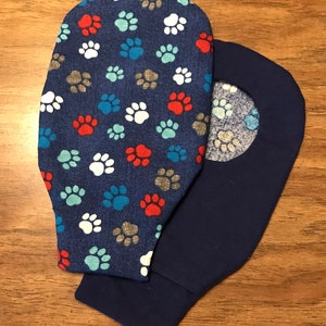 Puppy Prints on Navy
