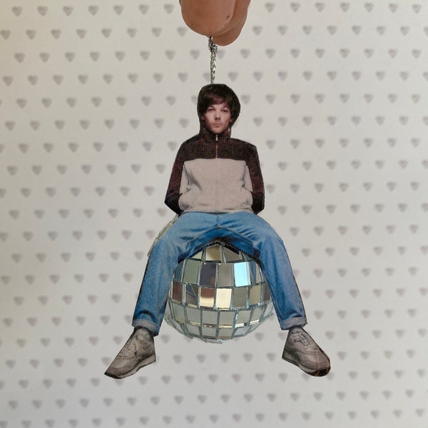 Louis Tomlinson Walls Disco Ball Ornament/Rear View Mirror Accesory