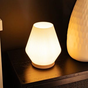 Short Table Lamp for Bedroom, Simple Desk Lamp, Modern LED Lamp, Cute Lamp Housewarming Gift, Cozy Floor Lamp, Side Table Lamp Lantern