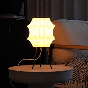LED Table Desk Lamp for Home Office or Study Room, Modern Minimalist Design for Bedroom, Bedside Table Reading Light, Living Room Table Lamp
