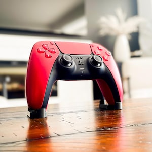 Soporte de perfil bajo para mando Dualsense de PS5, soporte para mando de PS5, sala de juegos de PlayStation, pantalla para mando de PS5, organizador de escritorio para juegos