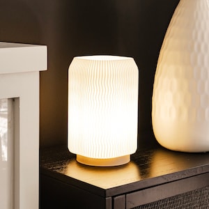 Modern Desk Lamp for Bedroom, Simple Bedside Lamp, Minimalist LED Lamp, Cute Lamp Housewarming Gift, Cozy Floor Lamp, Small Side Table Lamp