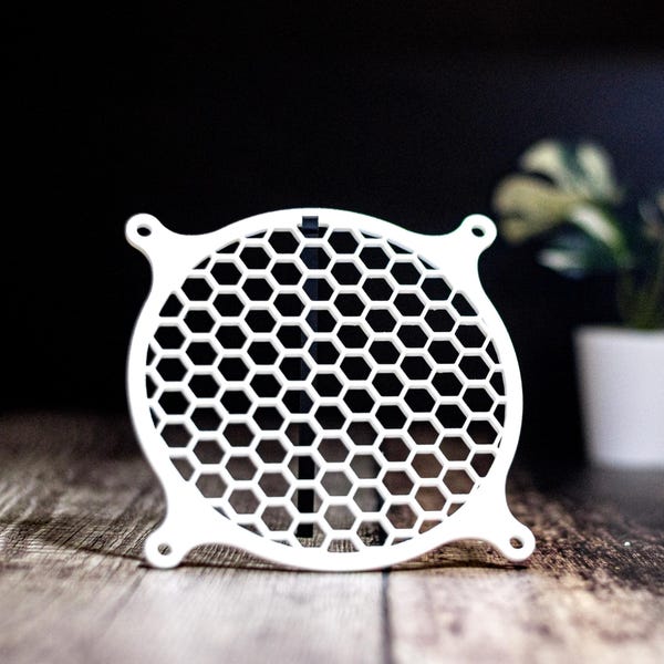Bikakeformad hexagon 80 mm 92 mm 120 mm 140 mm 200 mm fläktkåpa för speldator | Geometrisk fläktkåpa PC-fläktgallertillbehör dekoration present
