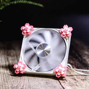 Spille decorative a forma di fiore di ciliegio Sakura per ventole da 80 mm, 92 mm, 120 mm, 140 mm, 200 mm e 240 mm e radiatori per PC.
