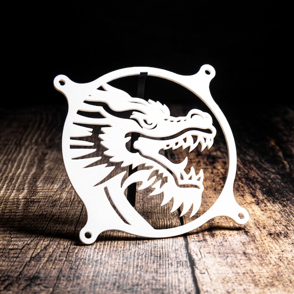 Dragon Head Fan Cover for Gaming Computers | Custom 80mm 92mm 120mm 140mm 200mm Chinese Dragon Fan Grill PC Accessory