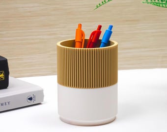 Pen Holder for Office Desk Organization, Minimalist Design Desk Organizer Décor, Dorm Room Gift, Pencil Holder, Modern Desk Accessories