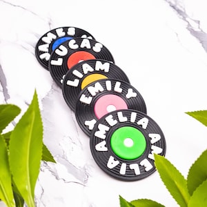 Vinyl Record Custom Name Magnet Gift - Personalized Music Lovers Vintage Record Magnet Gift