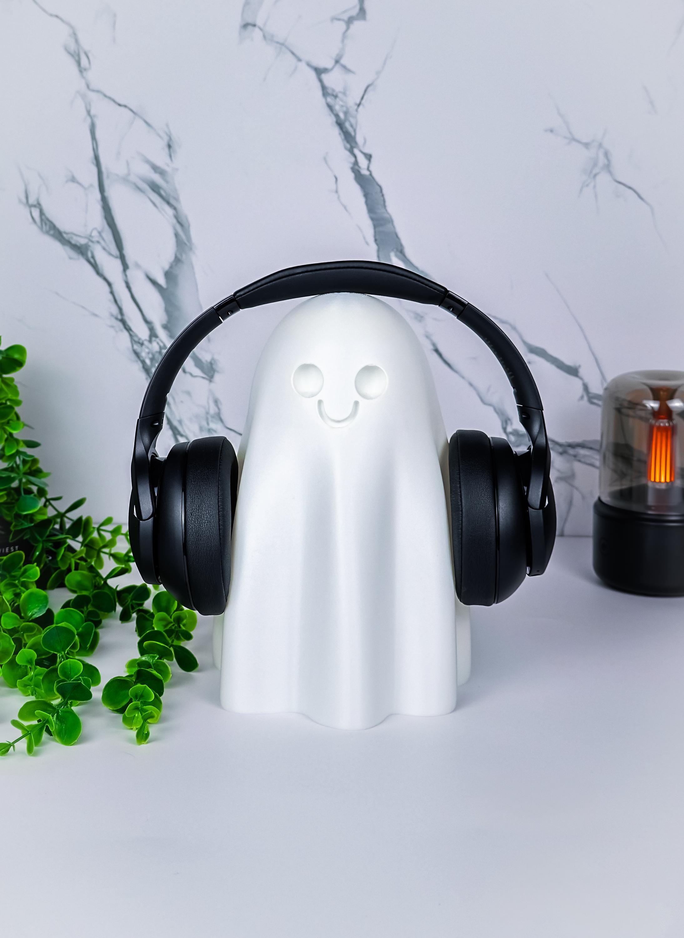 Ghost Headset Stand ゲーミングインテリア ゴースト型ヘッドセットスタンドでヘッドホンを整理・収納 | 不気味な
