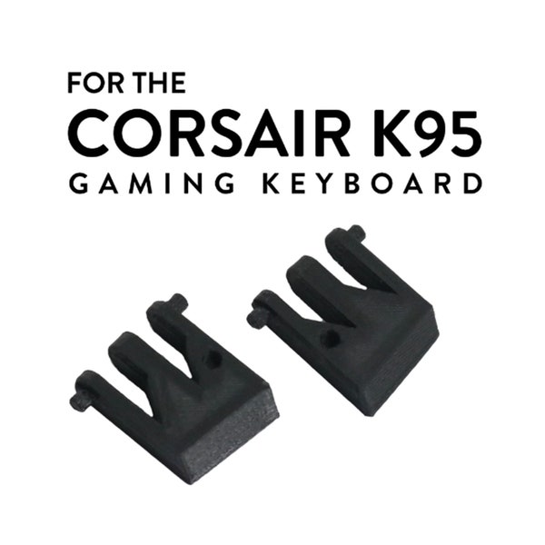 Corsair K95 Platinum Keyboard Feet 2-Pack Replacement Keyboard Foot | Corsair K95 Keyboard Foot Replacement Corsair Gaming Keyboard Feet