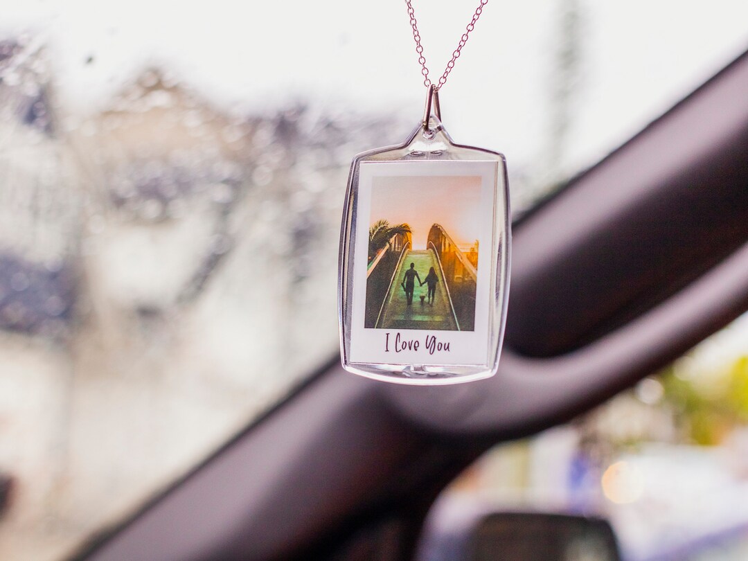 Custom Car Photo for Rear View Mirror, Personalized Car Accessory, Rear ...