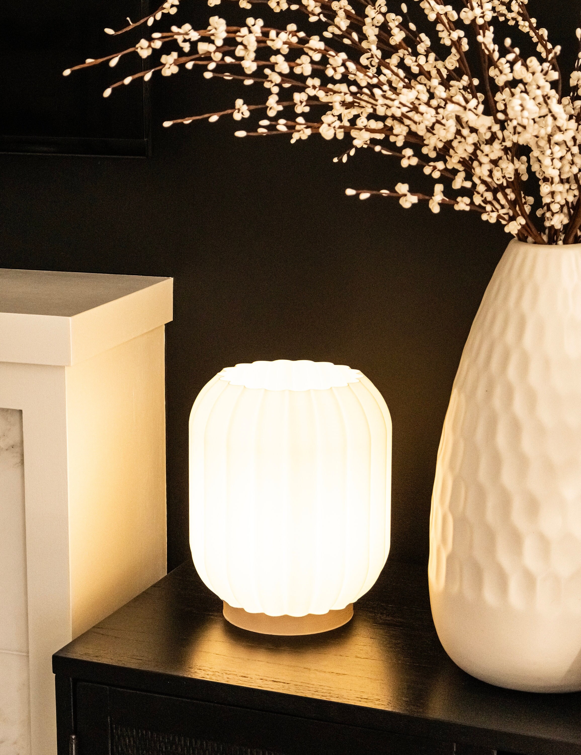 Side Table Lamp, Reading Lamp for Bedroom, Minimalistic Table Lamp Decor, Lamp Gift for Home, LED Bedside Lamp for Reading, Mood Lamp Gift