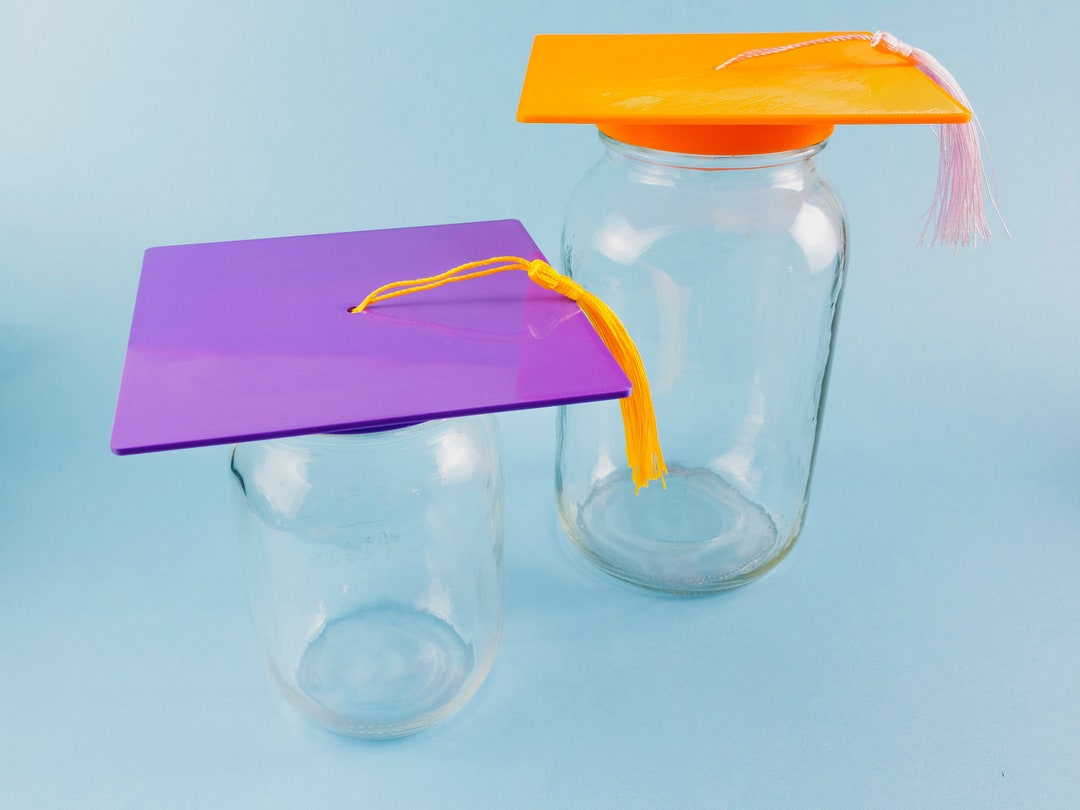 Graduation Cap for Mason Jars, Regular Mouth Jar Graduation Cap, Jar