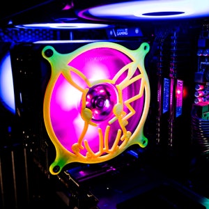 Housses de ventilateur personnalisées pour ordinateur, 120 mm, 140 mm, 92 mm, 80 mm Housse de ventilateur d'ordinateur personnalisée, Housse de Gan de jeux vidéo, Housse de ventilateur d'anime, Grille de ventilateur de PC personnalisée