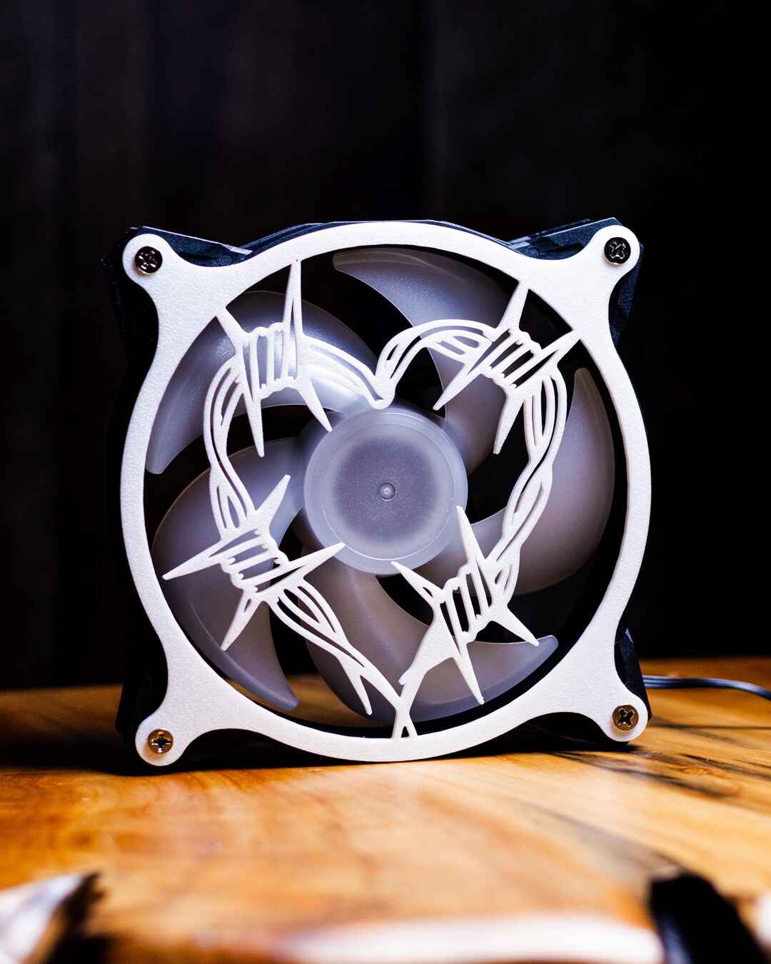 Barbed Wire Heart Gaming Computer Fan Cover for 80mm 92mm 120mm 140mm ...