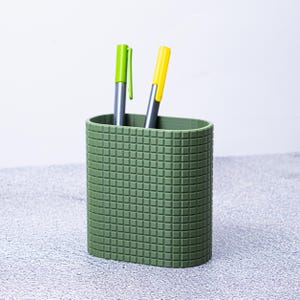 Pen Holder | Pencil Desk Organizer, Gift for Girlfriend, Paintbrush Holder Cup, Preschool teacher Gift, Marker Holder Organization