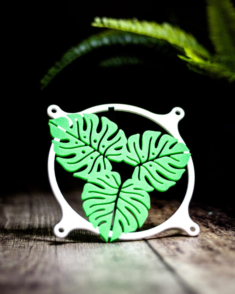 Monstera Fan Monstera 120mm Fan Cover for Gaming Computers, Plant Game Room Decor ...