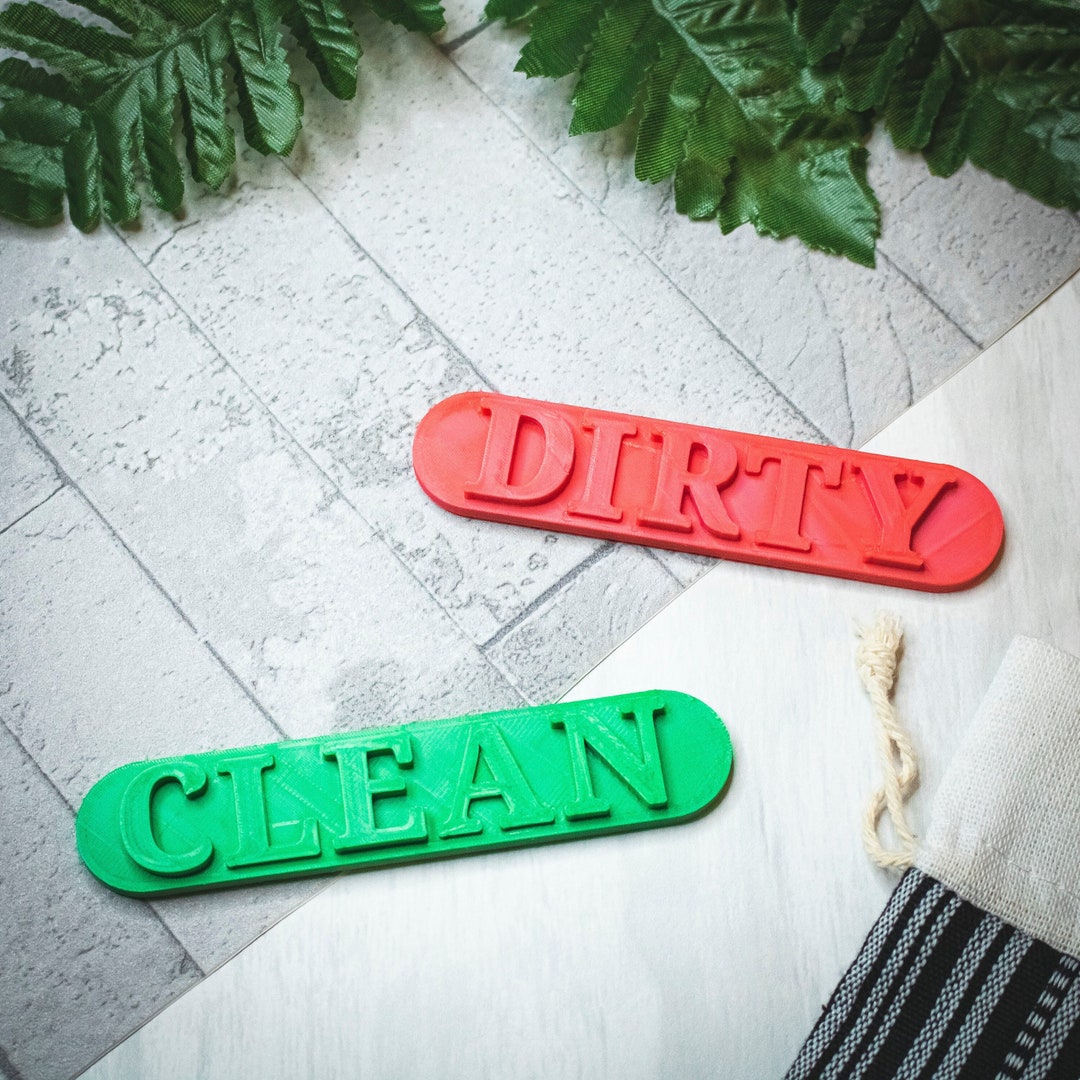 Clean and Dirty for Dishwasher Dirty Clean Dishes Etsy