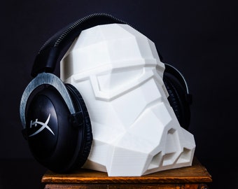 Star Wars Stormtrooper Headphone Stand, Star Wars Headset Stand, Storm Trooper Headphone Stand, Gifts for Him, Boyfriend Gaming Gifts