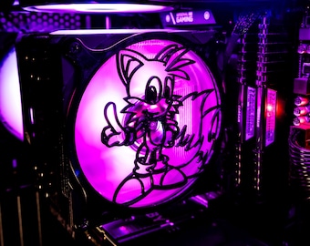Custom PC Fan Grill, Personalized Computer Fan Cover, 120mm, 200mm, 140mm, 92mm, 80mm, Video Game Fan Cover, 3D PC Anime Fan Cover
