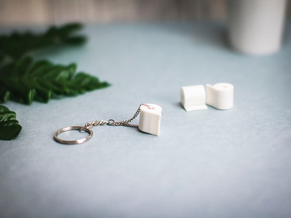 Funny outlet bathroom keychains