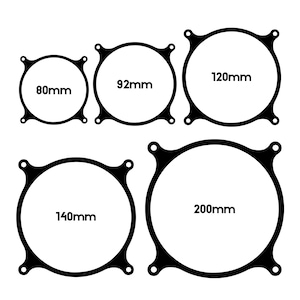 Geometric Fan Cover Designs, 120mm Computer Fan Grills for Gaming Setup ...