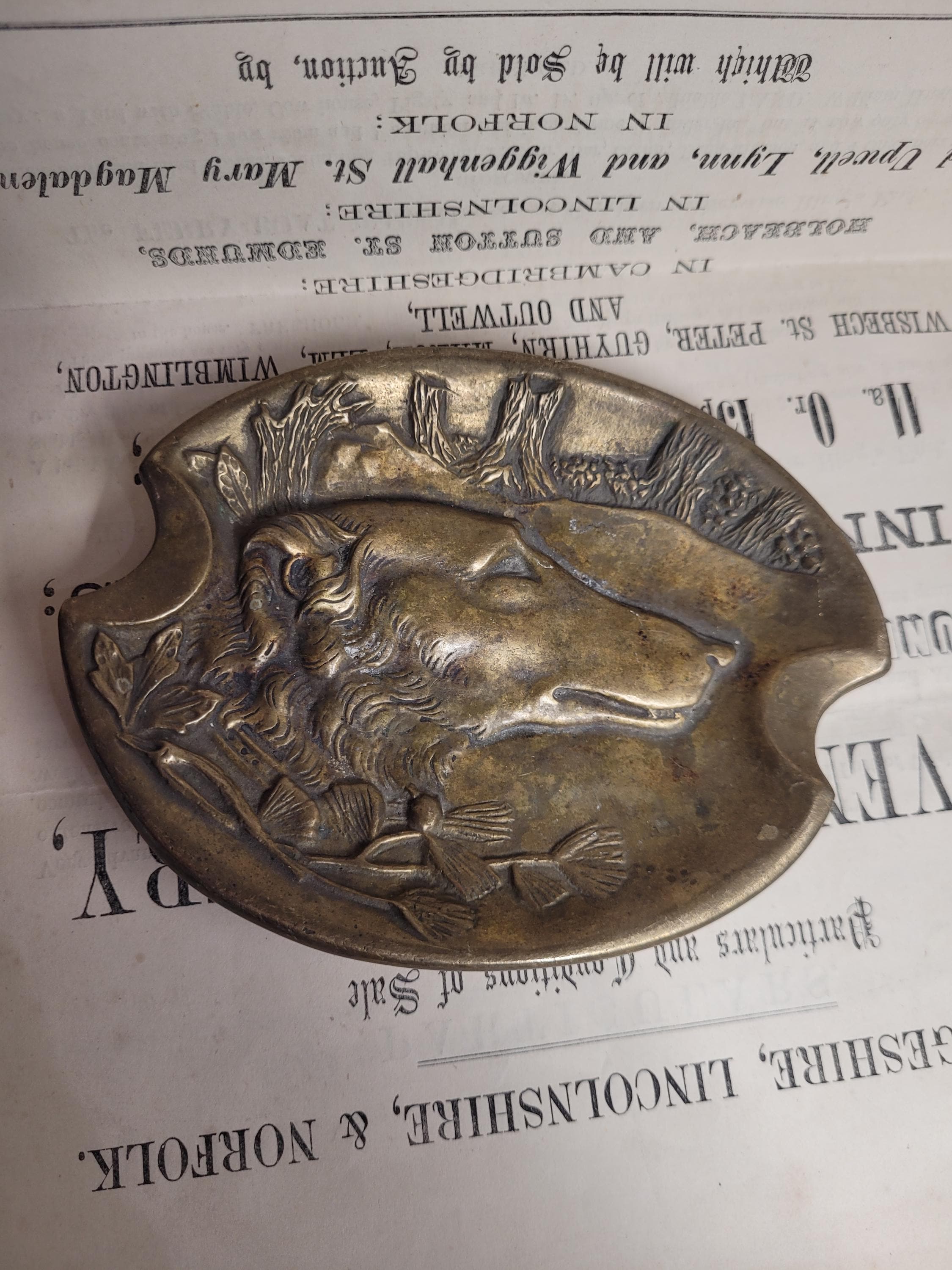 Antique Brass Bull Ring