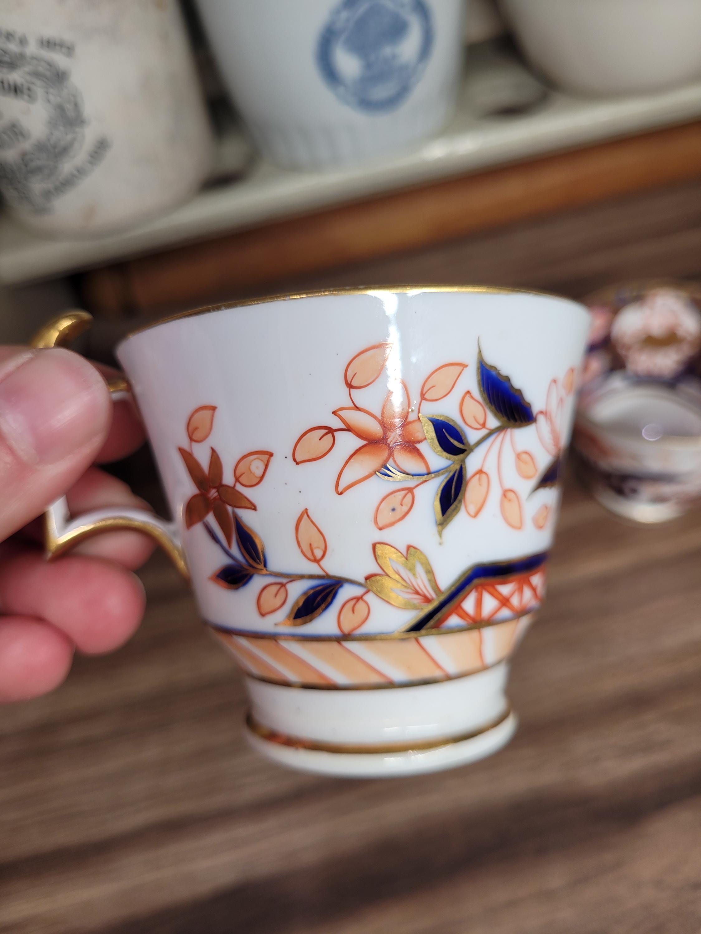 Antique C1815 Pattern 2375 Spode Bone China London Shape Coffee