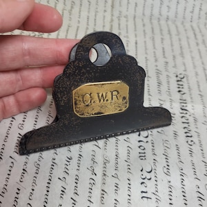 Vintage Great Western Railway British Paperwork Clip, Vintage Advertising,  Collectible Railway,  Vintage Stationery