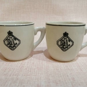Two vintage Grindley RAC Hotelware cups