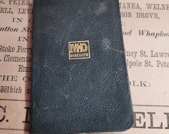 Vintage M&D Biscuit Diary Calander Petite Pocket Book, Vintage Advertising