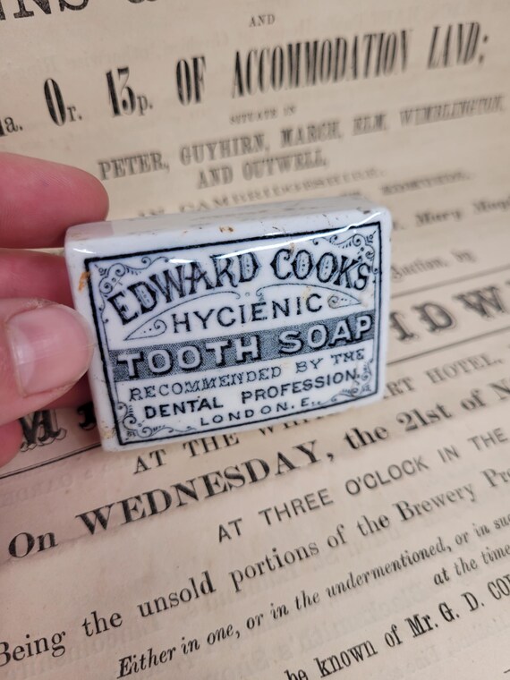 イギリス ビクトリア朝 エドワード クックス 衛生歯磨き粉 ポット蓋