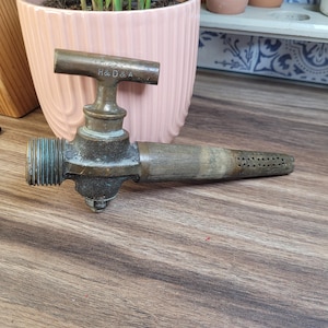 Antique brass barrel tap, wine barrel tap, beer barrel tap, Antique Brass Spigot, Antique patina Solid Brass Spigot