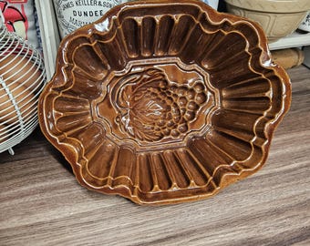 Decorative Antique Saltglaze Stoneware Jelly Mould, Kitchen Decor
