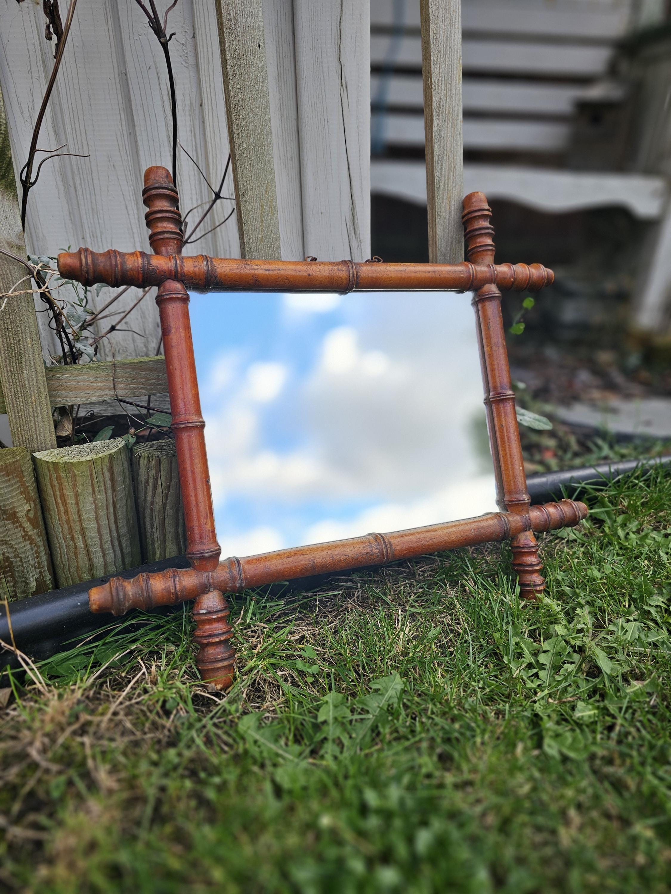French Bamboo Mirror - Etsy