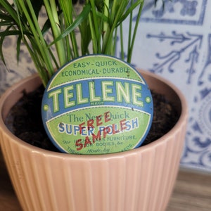 Vintage Advertising  Vellene Tin, Vintage Tin, Advertising Tin, Vintage Shop