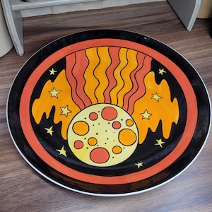 Lorna Bailey Meteorite Charger - Limited Edition 46/100 - Old Ellgreave Pottery, Collectible Fine Art Ceramic