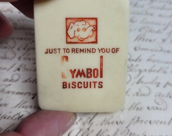 Vintage symboolkoekjes reclame vergrootglas, nostalgie jaren 70