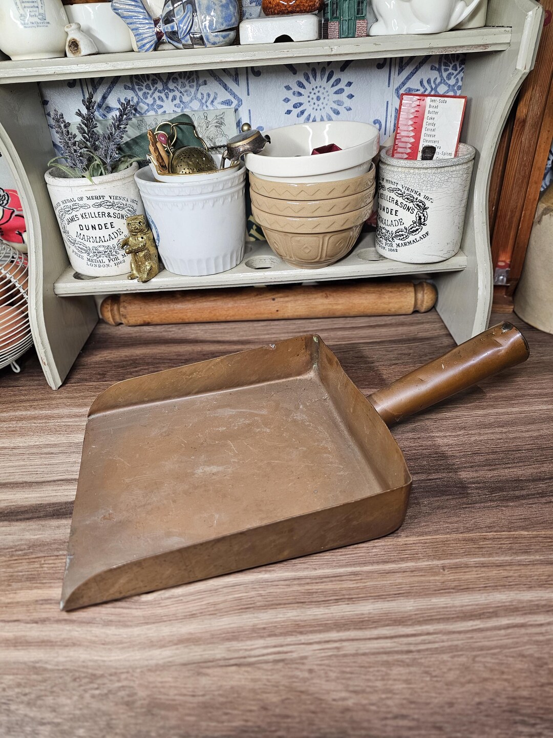 Antique Large Copper Scoop, Rustic Kitchen, Copper Tools - Etsy