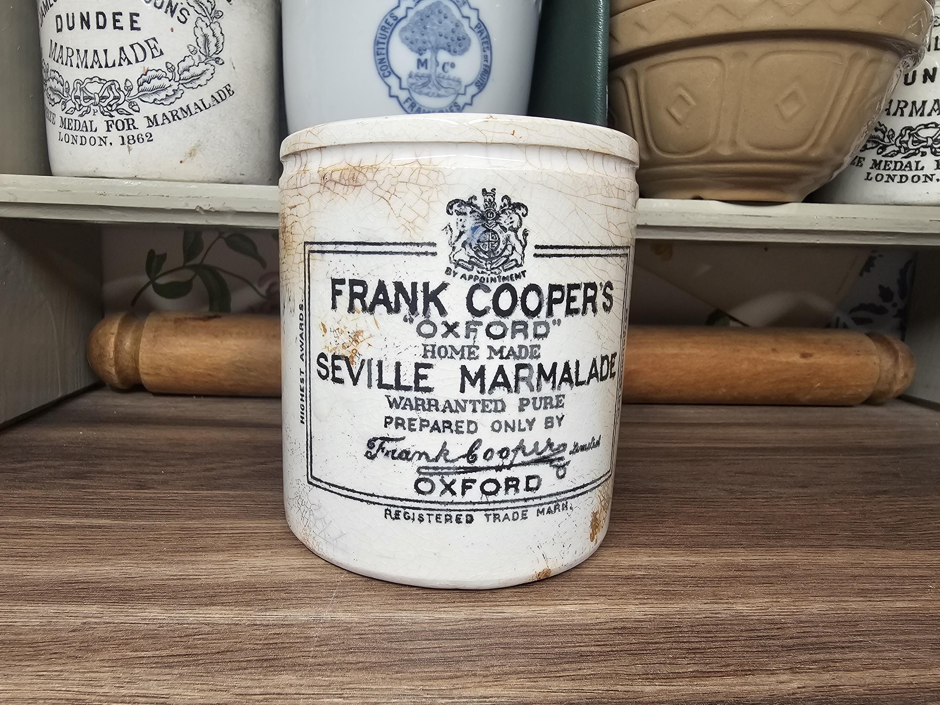 イギリス　FRANK COOPER'S マーマレード　アンティークポット　美品 アンティーク FRANK COOPER'S フランククーパーマーマレード