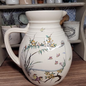 Beautiful Large Antique Aesthetic Ware Pitcher Jug, Basin Jug, Vase, Antique Decor