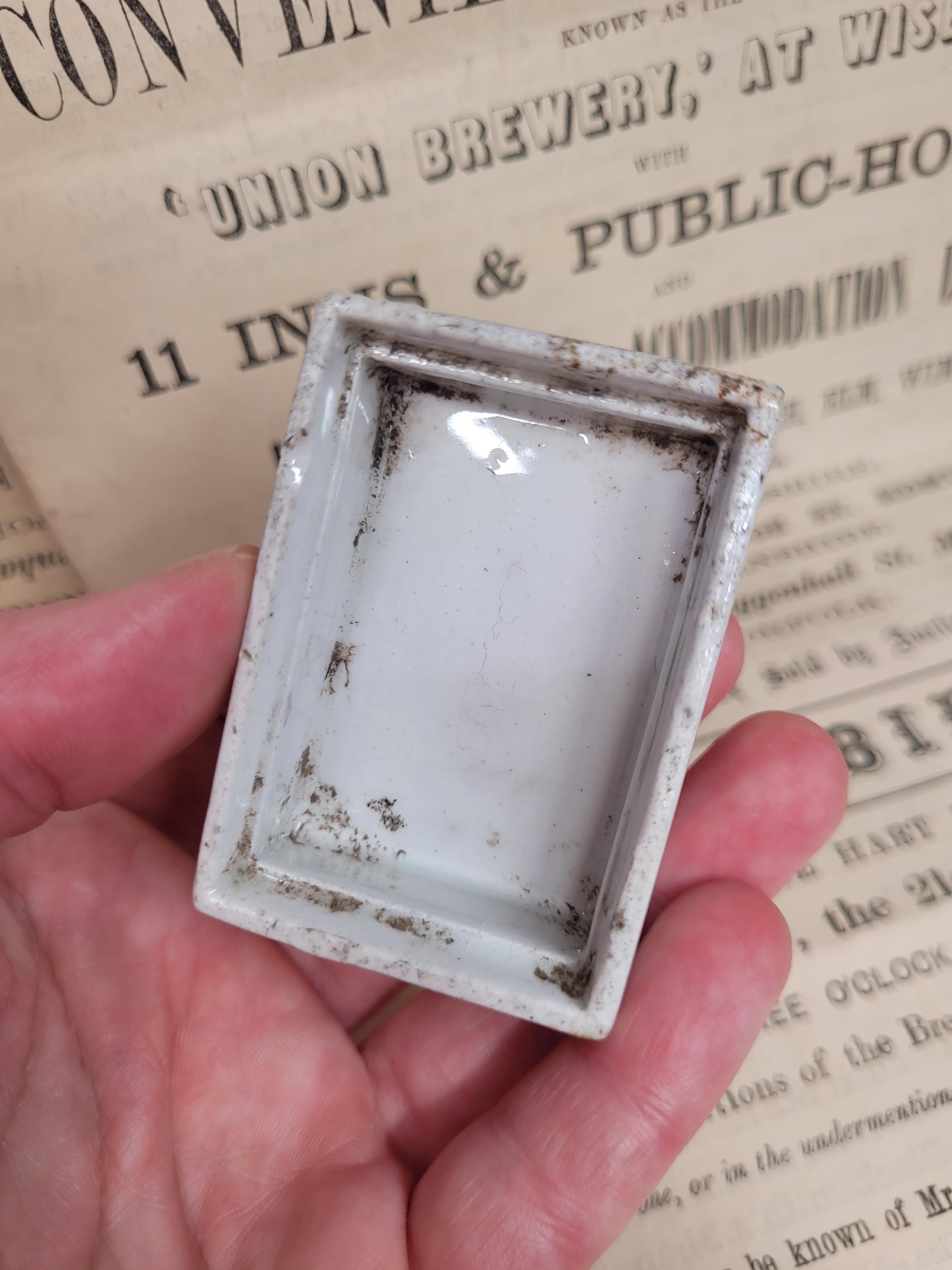 イギリス ビクトリア朝 エドワード クックス 衛生歯磨き粉 ポット蓋