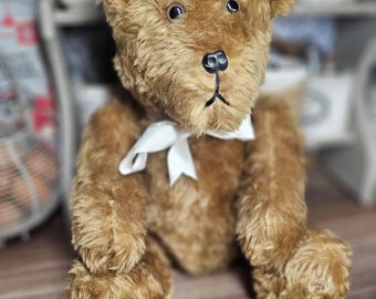 Oso articulado vintage, osito antiguo, osito de peluche coleccionable