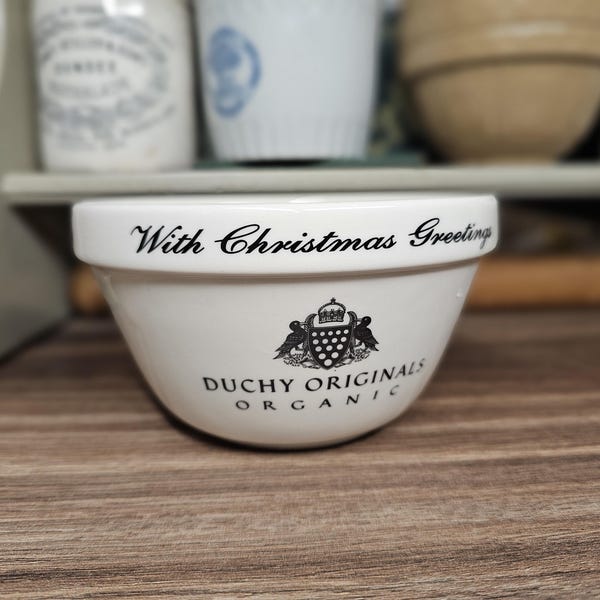 Vintage Mason & Cash Christmas Pudding Bowl, Duchy Originals