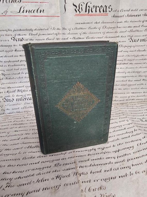Stunning Antique 1860s The Language and Sentiment Flowers Poetry and Quotes Book With Coloured Plate Illustrations, Victorian Floriography