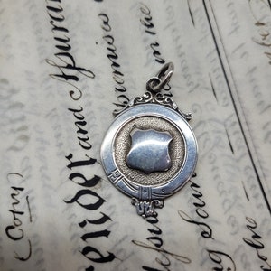 Antique Silver Albert Watch Fob, Victorian Silver,  Silver Fob, Key Chain Fob